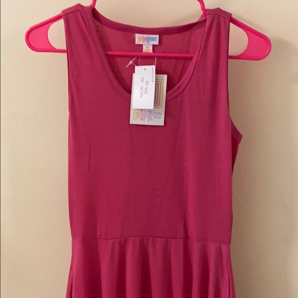 LuLaroe Nicki Xs pink dress!